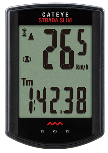 Cateye Strada Wireless Cykelcomputer 8 - Sort Tilbehør > Cykelcomputer & Gps