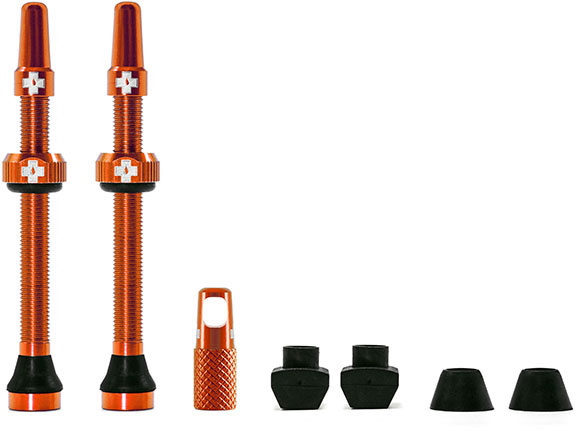 Muc-Off Muc-Off Tubeless Valve / Ventil Kit - 60 Mm - Orange Black Friday