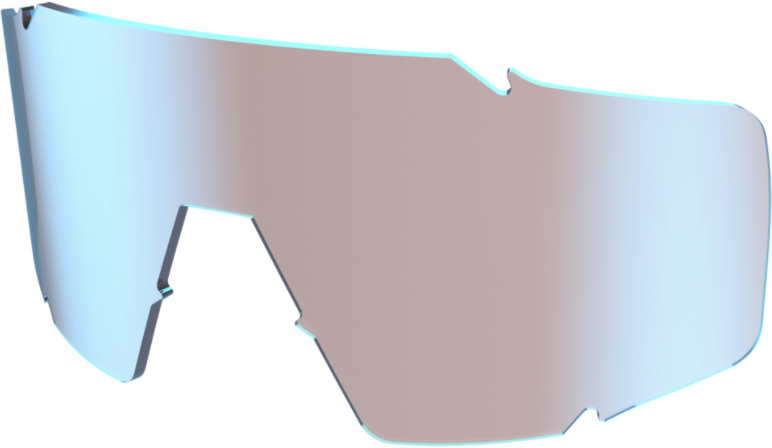 Scott Shield Replacement Glas - Blue Chrome Beklædning > Cykelbriller