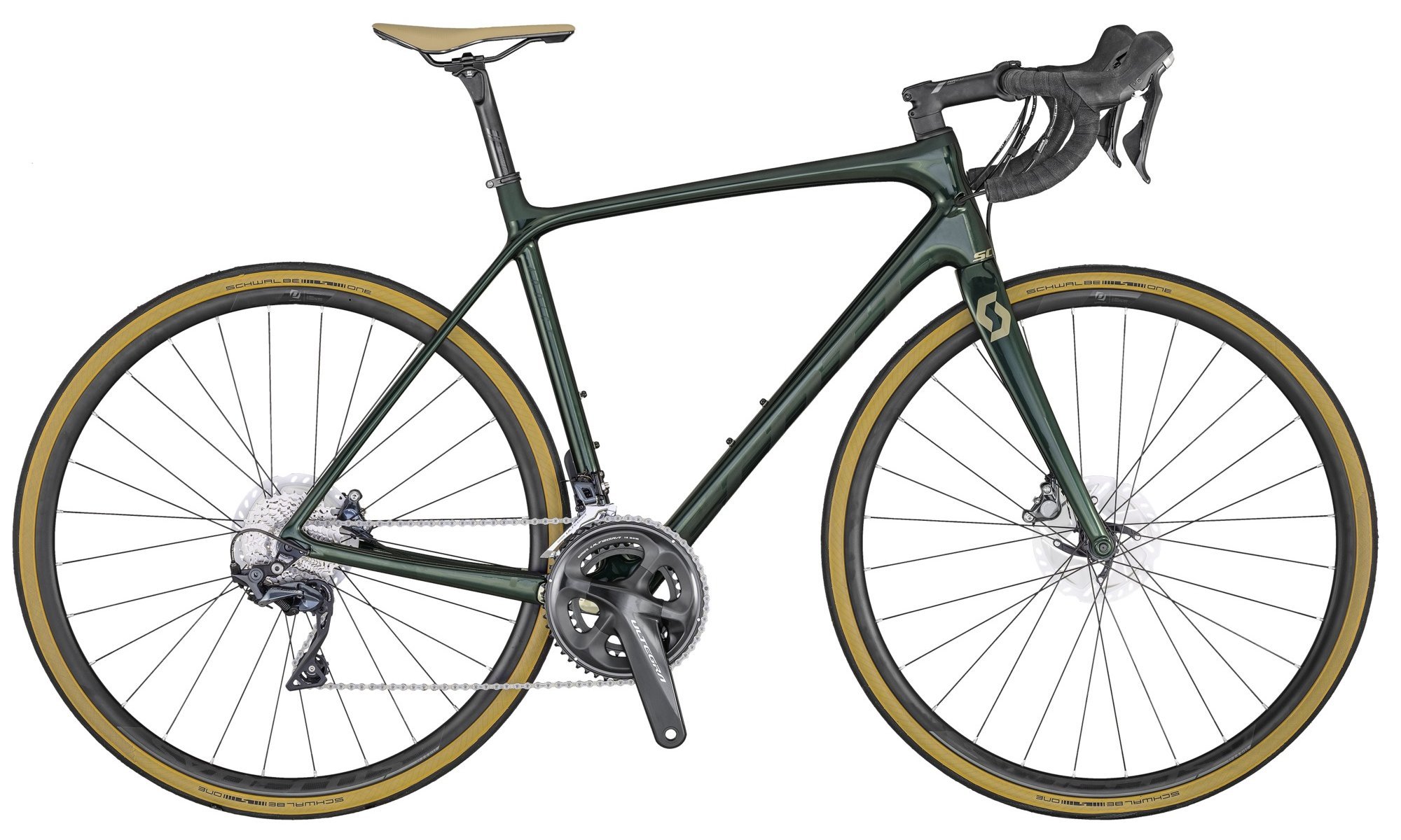 Scott Addict 10 Disc 2020 - Grøn Cykler > Racercykler