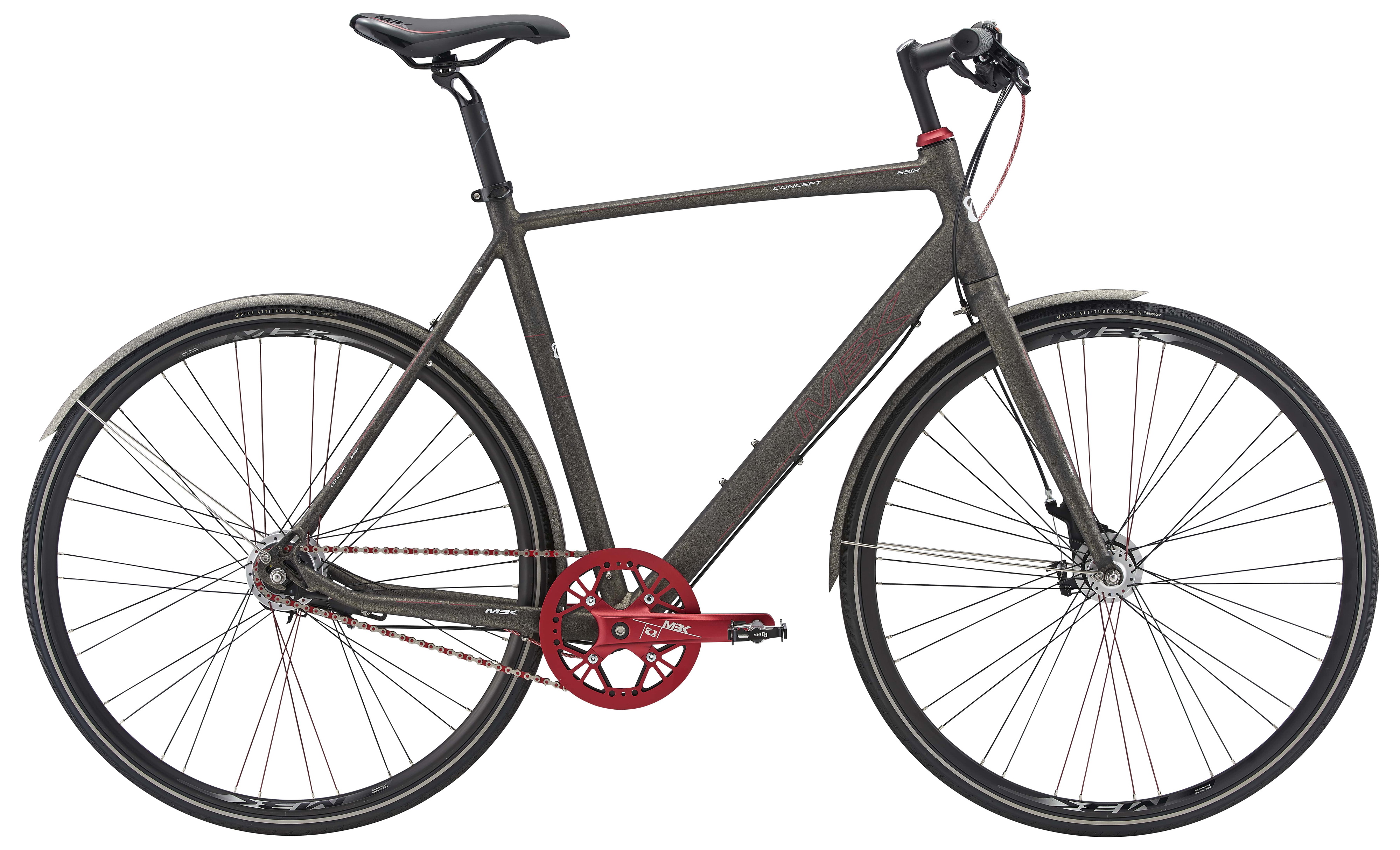 Mbk Concept 6Six Herre 7G Rullebremse 2018 - Sortguld Cykler > Herrecykler