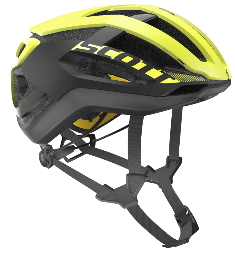 Scott Scott Centric Plus (Mips) Road Hjelm - Yellow/Black Beklædning > Cykelhjelme