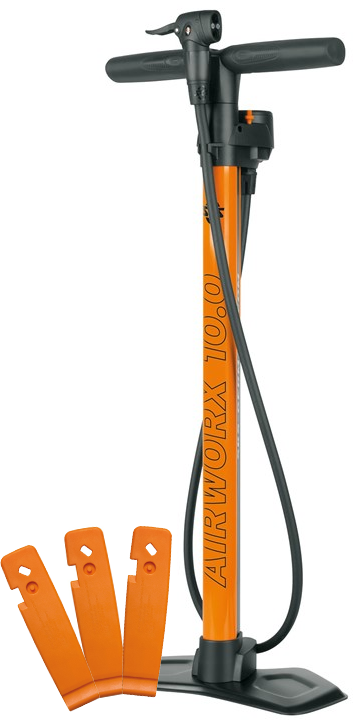 Sks Airworx 10.0 Fodpumpe - Orange (Inkl. 3 Dækjern)