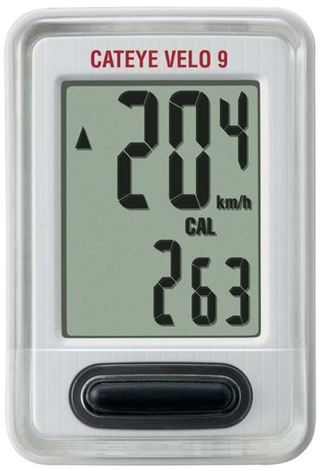 Cateye Velo 9 Vl-820 Cykelcomputer - Hvid