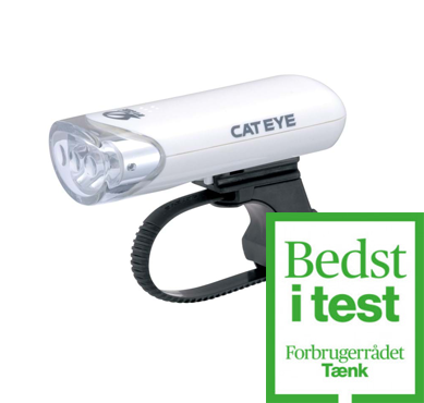 Cateye Hl-El135 Forlygte (Testvinder) - Hvid Tilbehør > Cykellygter