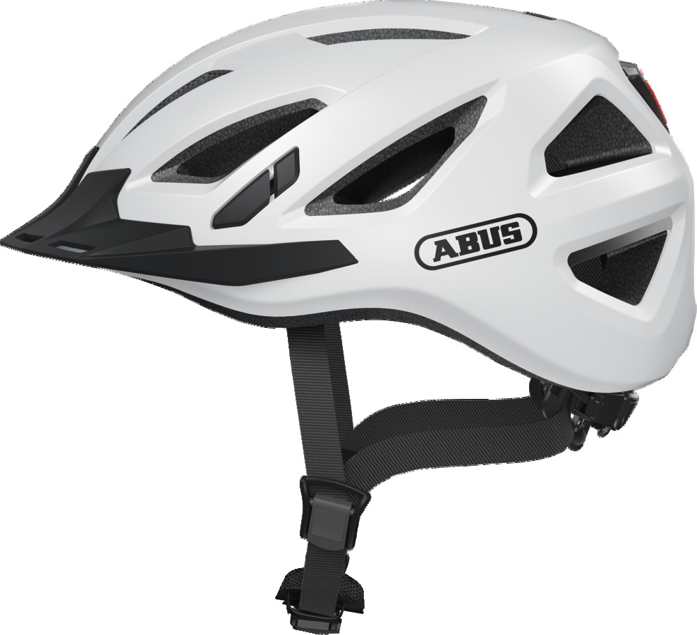 Abus Urban-I 3.0 M. Led - Hvid Beklædning > Cykelhjelme > Cykelhjelme Med Lys
