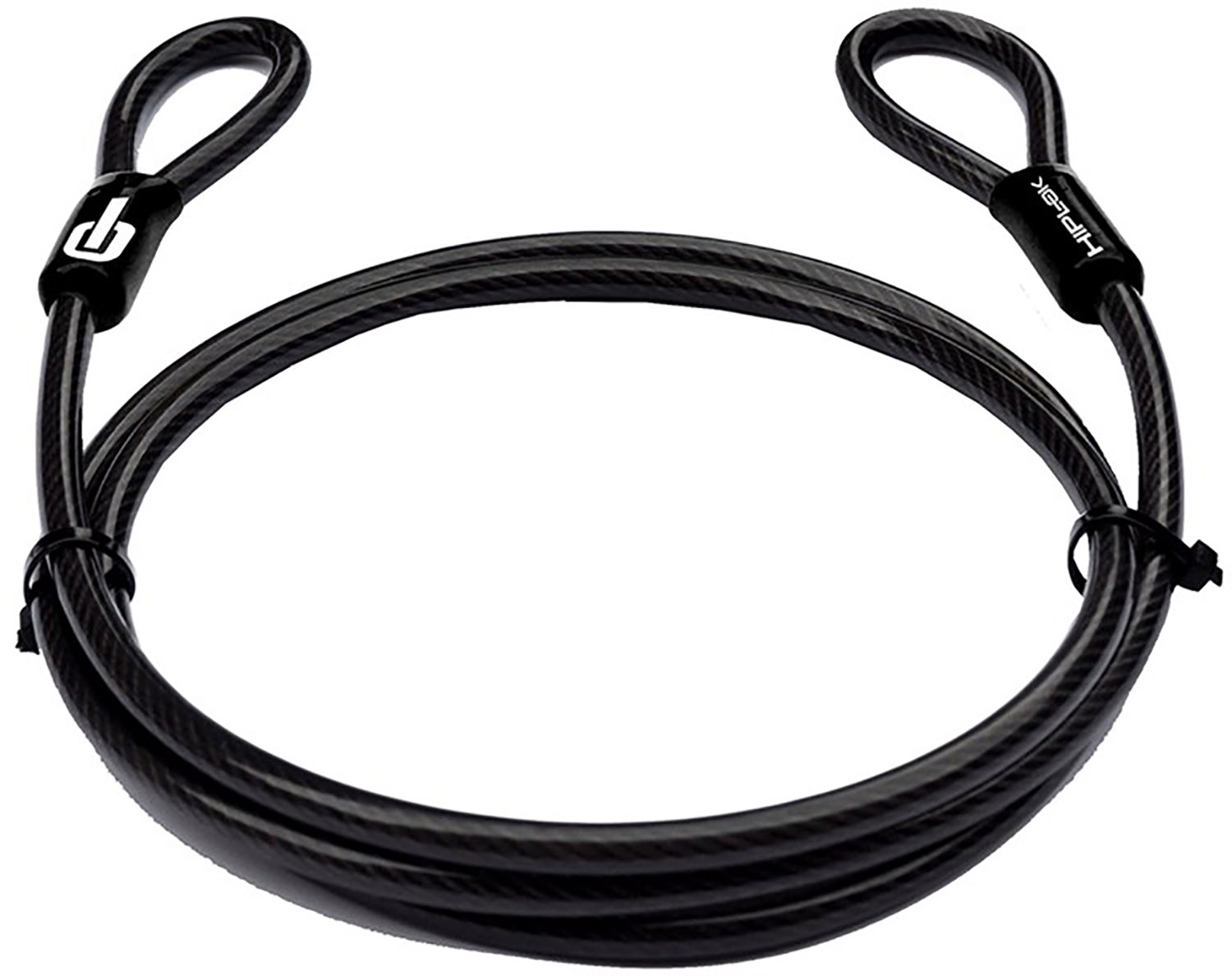 Hiplok Hiplok 2 Meter Låse Kabel - Double Loop Tilbehør > Cykellås