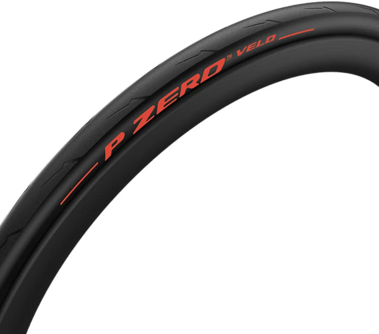 Pirelli P Zero Velo 700X23C/25C/28C Foldedæk - Sort/Rød Black Friday