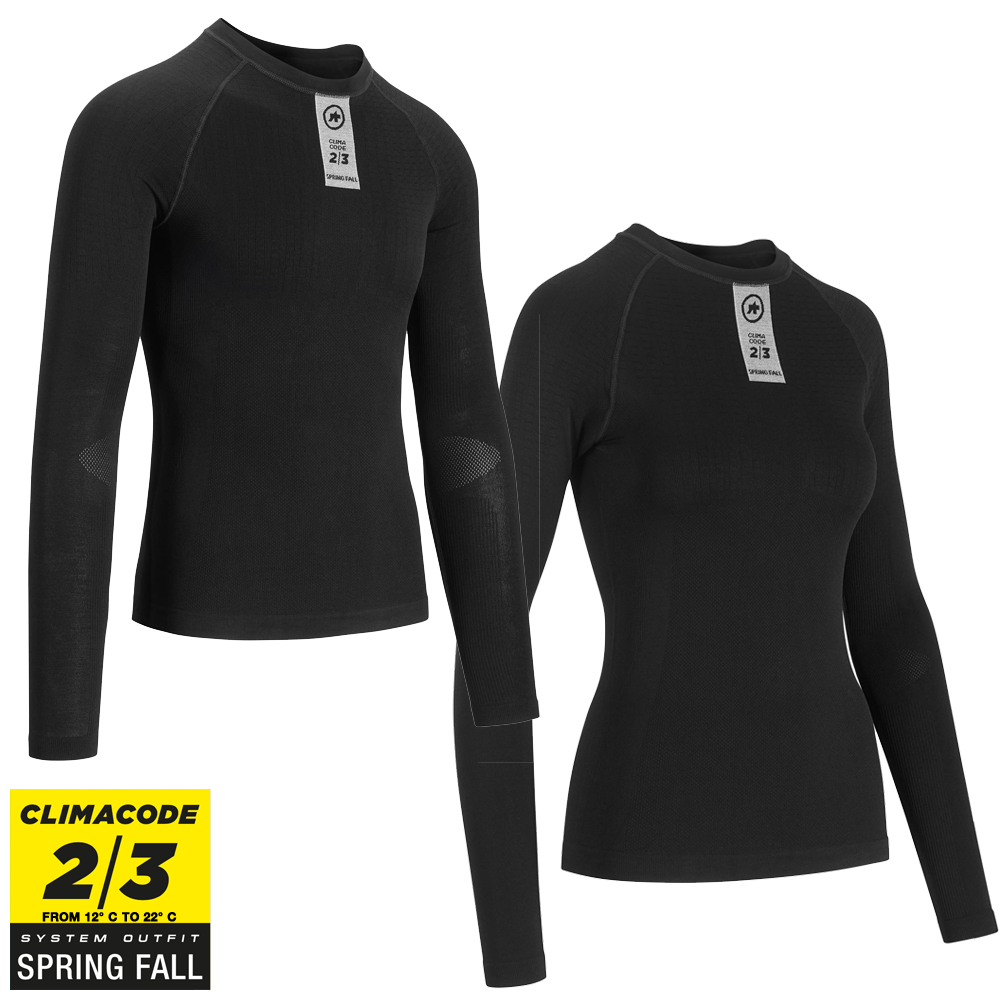 Assos Skinfoil Longsleeve Spring/Fall Base Layer - Sort Beklædning > Baselayer / Undertøj
