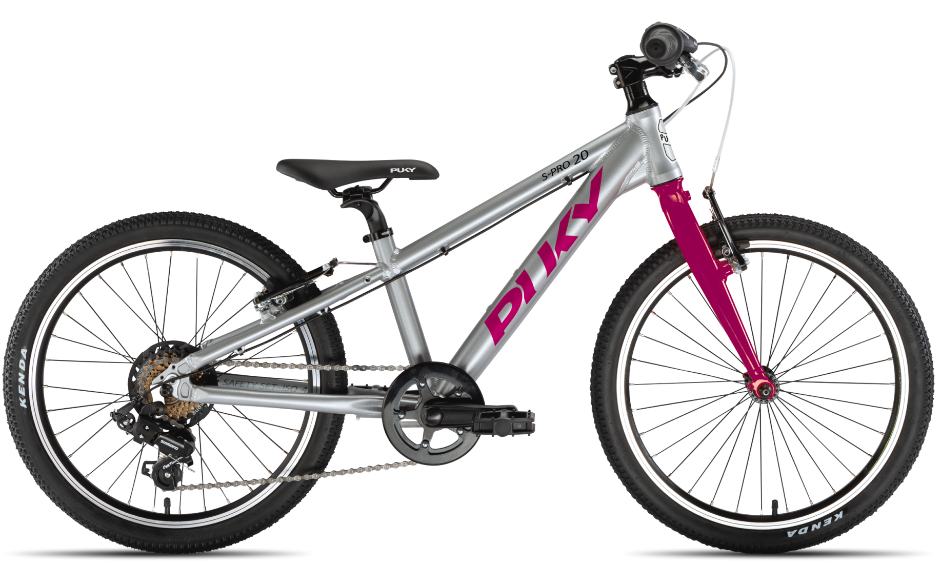 Puky S-Pro 20-7 Superlight - Sort/Lilla Cykler > Børnecykler