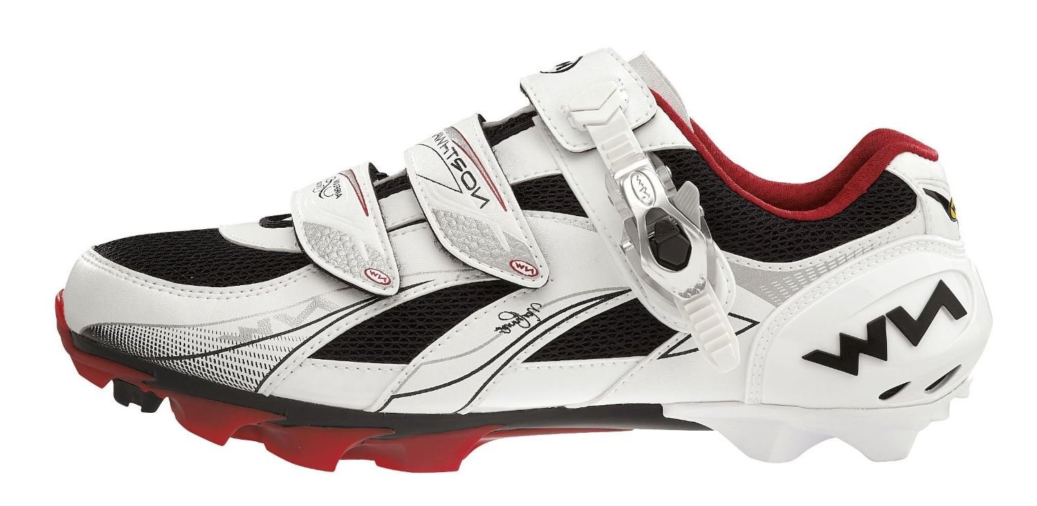 Northwave Vega Sbs Dame Mtb-Sko, White/Red Beklædning > Cykelsko > Cykelsko Mtb
