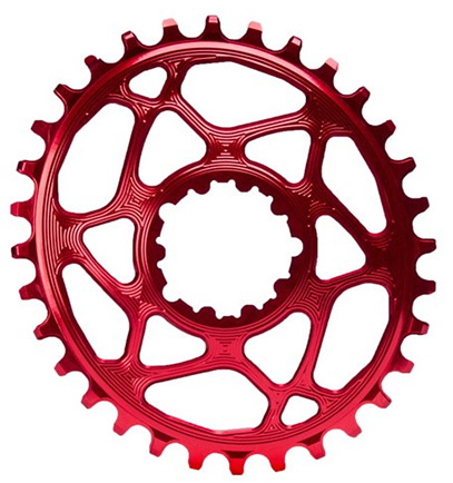 Absoluteblack Absoluteblack Chainring Direct Mount Singlespeed 32T - Oval - Shimano - Rød Reservedele > Klinger