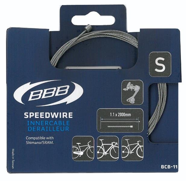 Bbb Rustfrit Gearkabel På 200Cm Reservedele > Kabler & Wire
