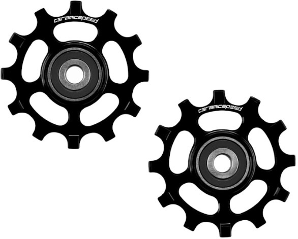 Ceramicspeed Pulleyhjul Shimano 11S 12 Tooth Nw Xt/Xtr Black Reservedele > Pulleyhjul