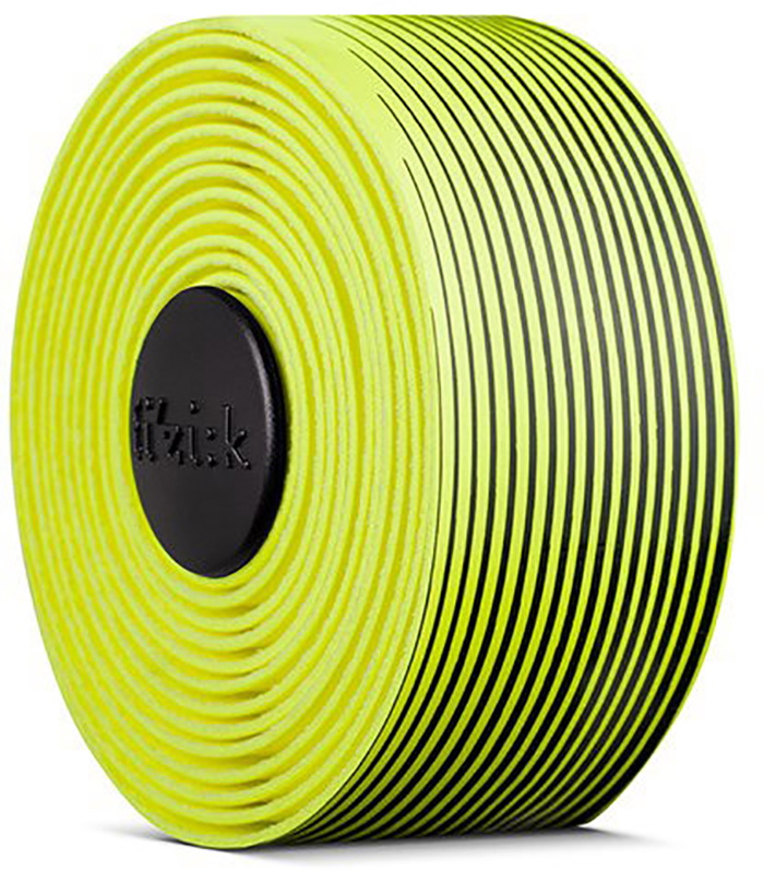 Fizik Fizik Bar Tape Vento Microtex Tacky Multi-Color, 2 Mm - Sort/Gul Tilbehør > Styrbånd