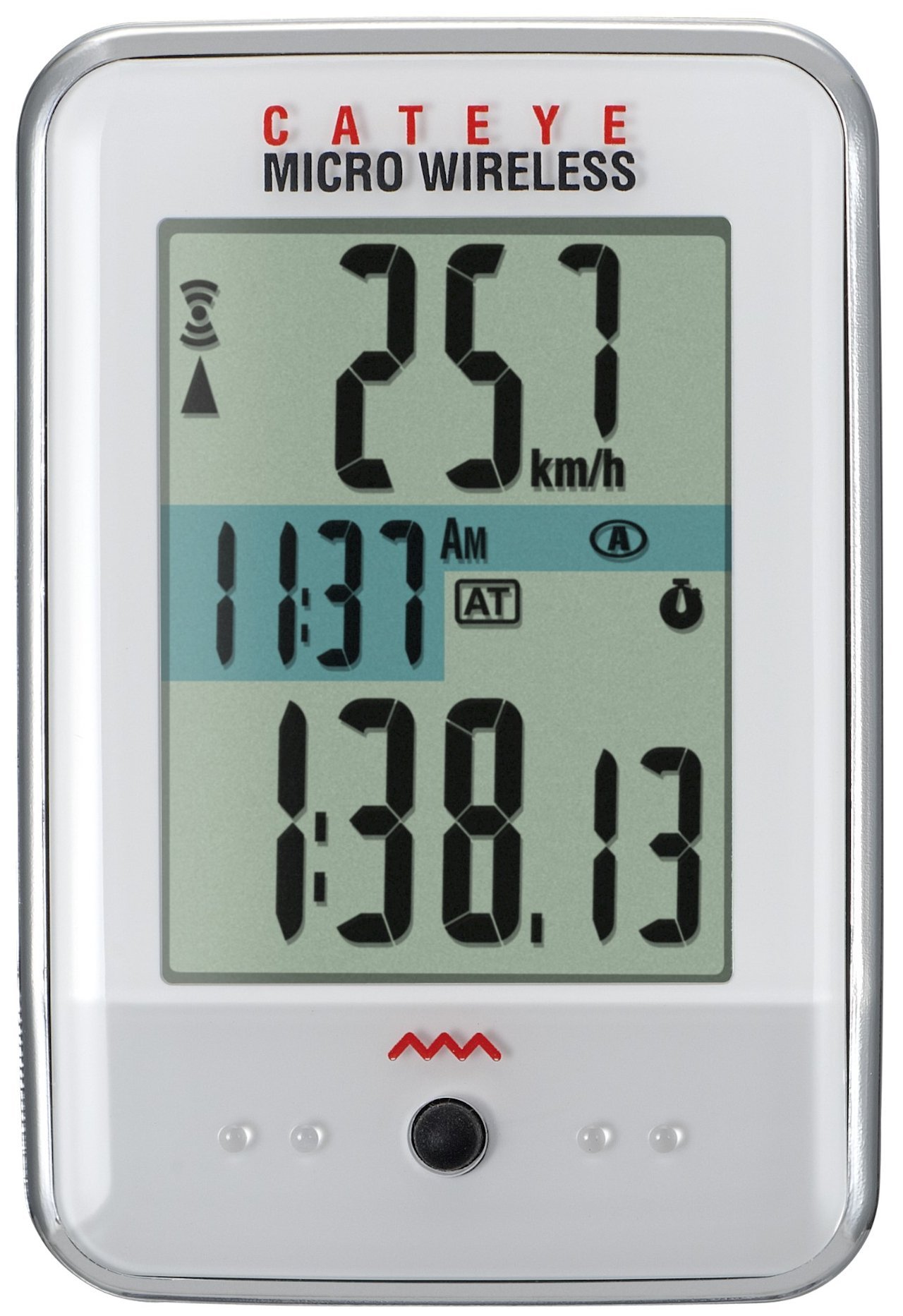 Cateye Cateye Micro Trådløs Cc-200W Cykelcomputer - Hvid Tilbehør > Cykelcomputer & Gps