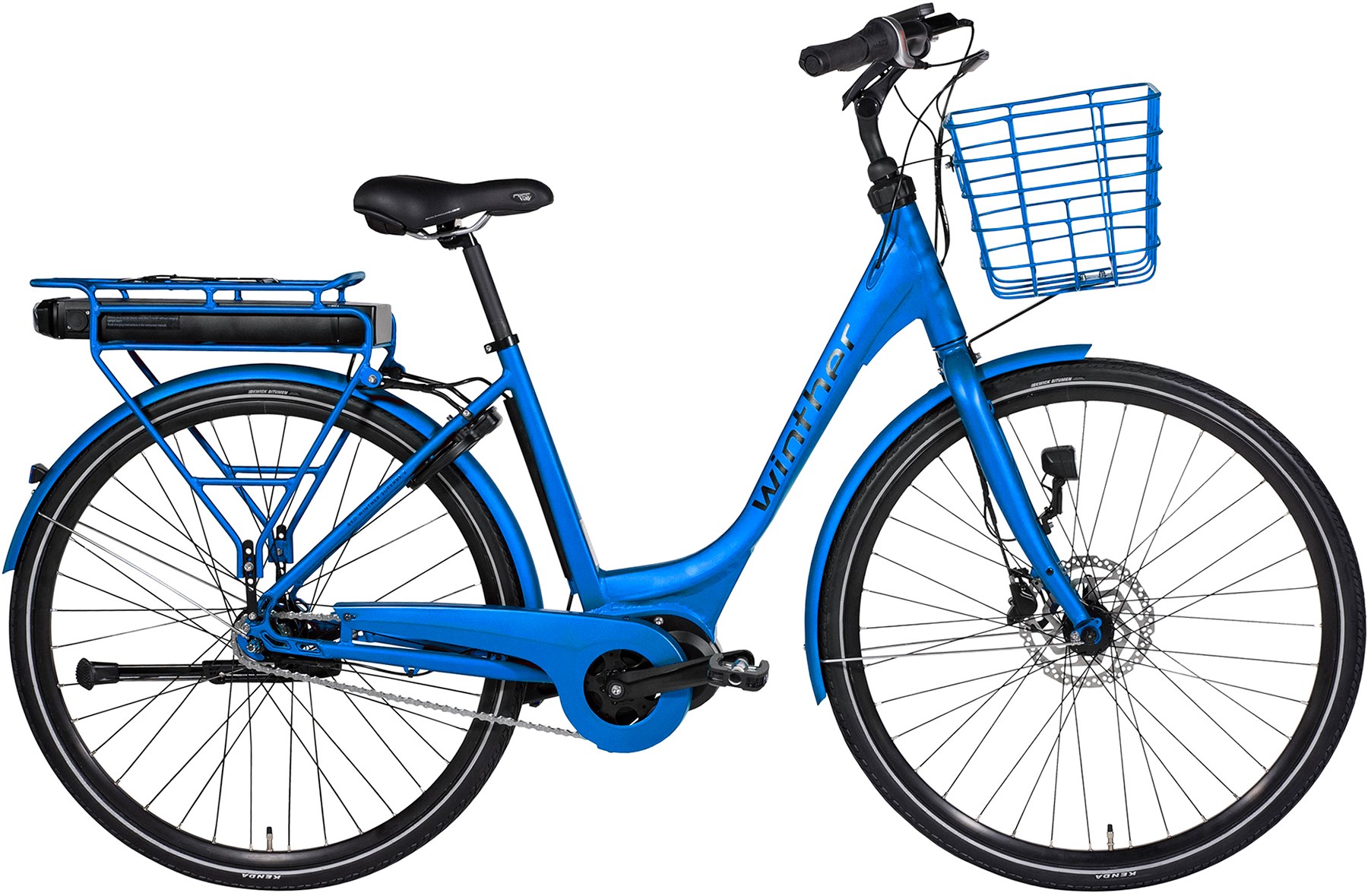 Blue Winther Superbe 2 Dame Connect+ Display 7G 2021 - Blå Cykler > Elcykler