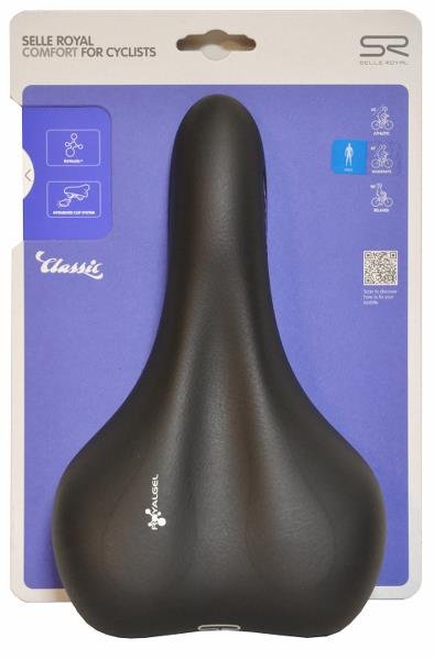 Selle Royal Wave Sadel, Sort Herre Moderate 60° Gel Black Friday