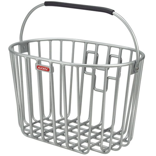Klickfix Alumino Frontkurv Alu Sølv 16L Black Friday
