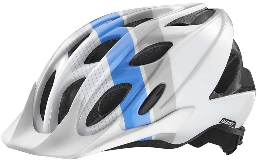 Giant Incite Hjelm, White/Blue/Grey (50Cm-57Cm)