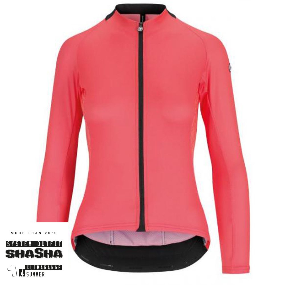 Assos Dame Cykeltrøje Uma Gt Long Sleeve Jersey, Pink Beklædning > Cykeltrøjer