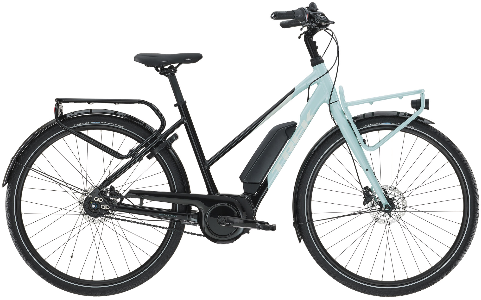 Trek Trek District+ 2 400Wh Dame 2021 - Sort/Turkis Cykler > Elcykler