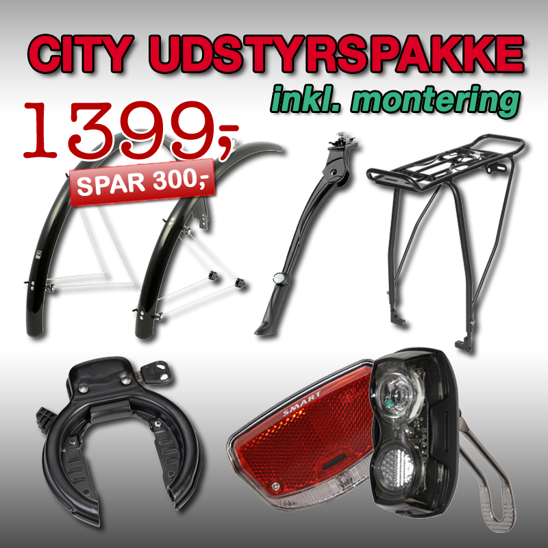 Basis Vare Citybike Udstyrspakke 5 Inkl. Montering!