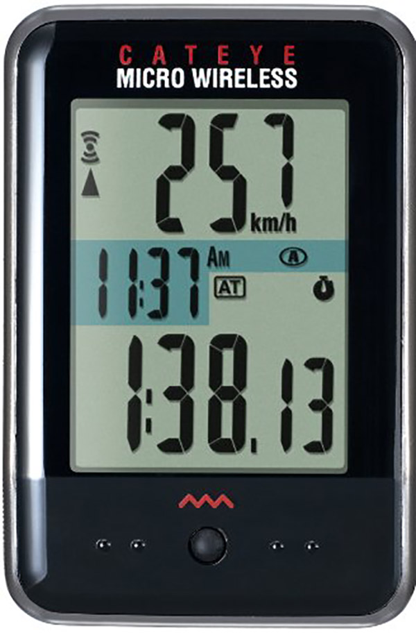 Cateye Micro Trådløs Cc-200W Cykelcomputer - Sort