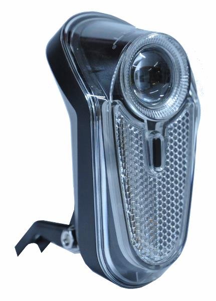 Smart Forlygte Front M.Refleks 7Lux Centerbolt Mont. Bl130W Tilbehør > Cykellygter