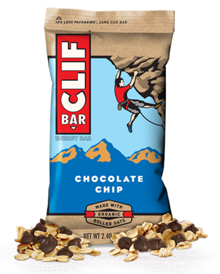 Clif Bar Bar Chocolate Chip Tilbehør > Energiprodukter
