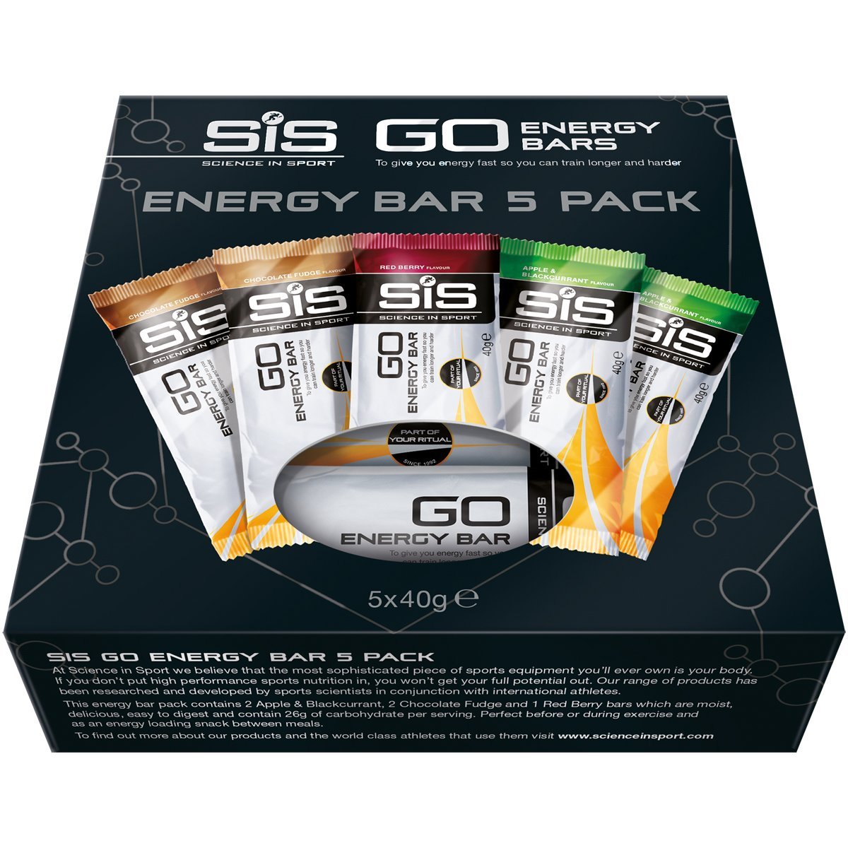 Sis Go Energy Bar Pakke - 5 Varianter