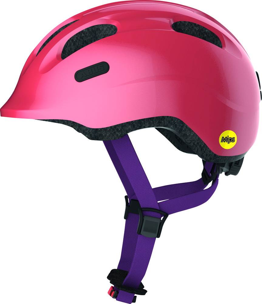 Abus Abus Smiley 2.1 Mips M. Led - Lyserød (Dk) Beklædning > Cykelhjelme