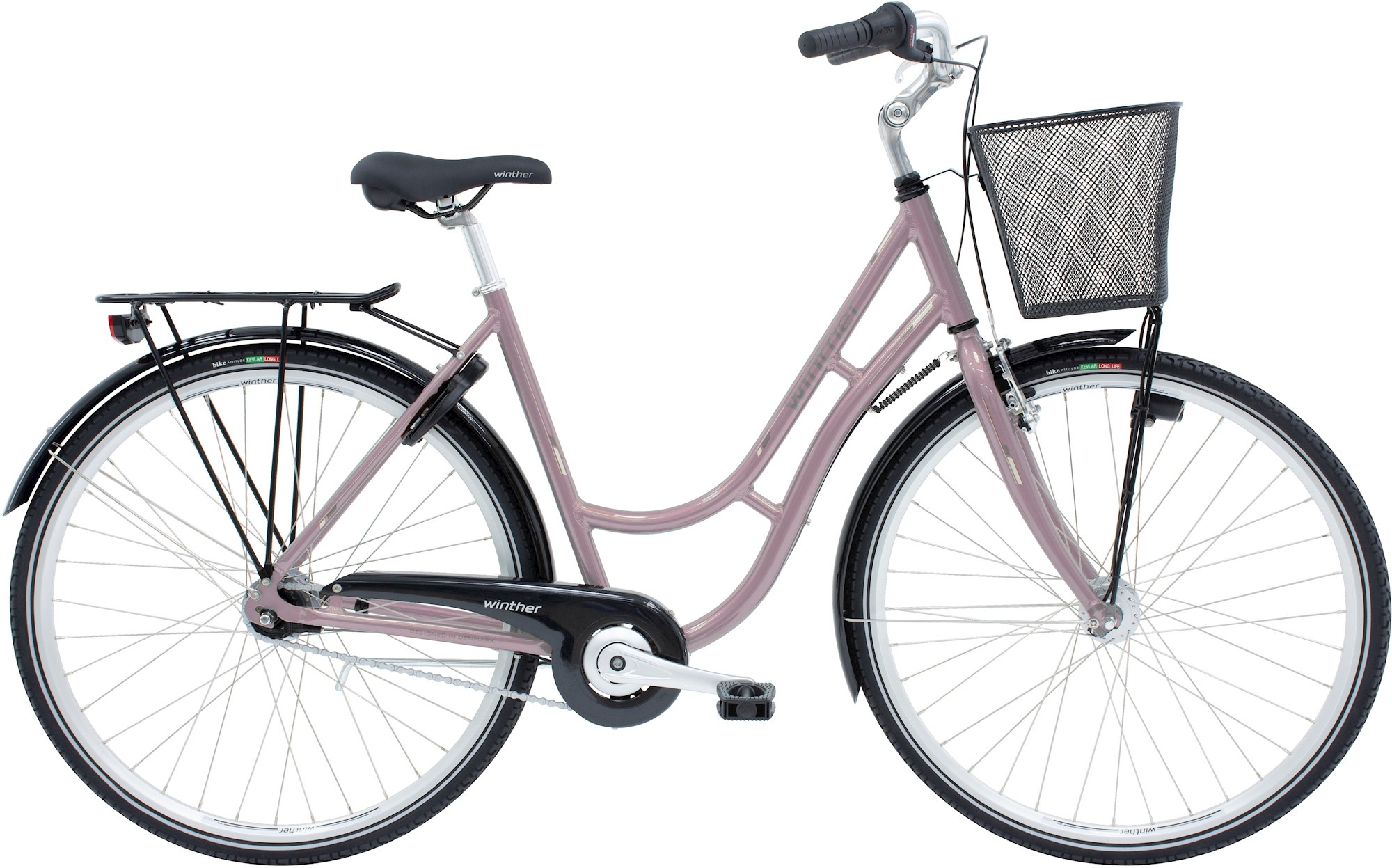 Winther Shopping Classic Dame 7G 2021 - Lyserød Cykler > Damecykler