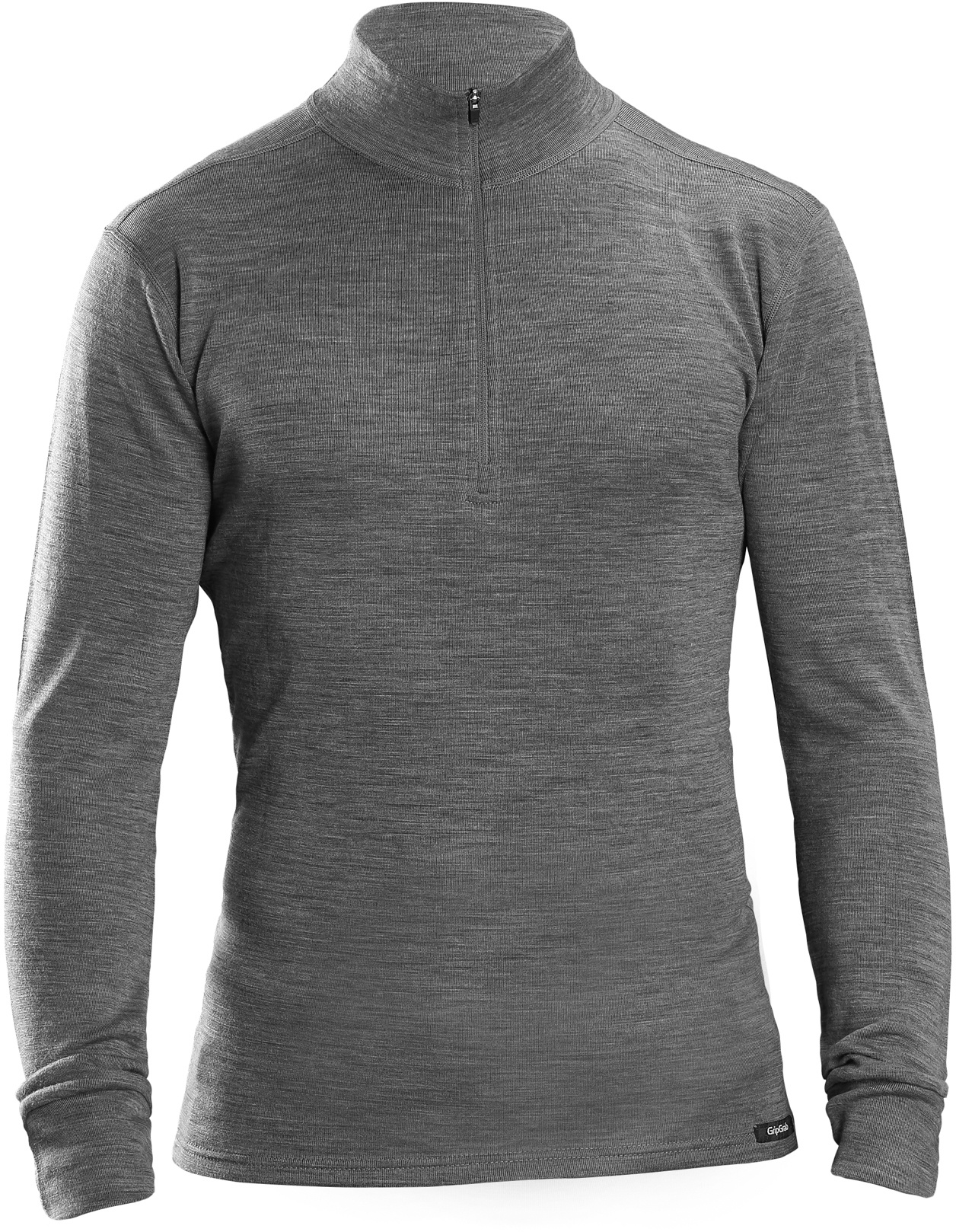 Gripgrab Gripgrab Merino Bambus Langærmet Base Layer Med 1/2 Lynlås - Grå Black Friday