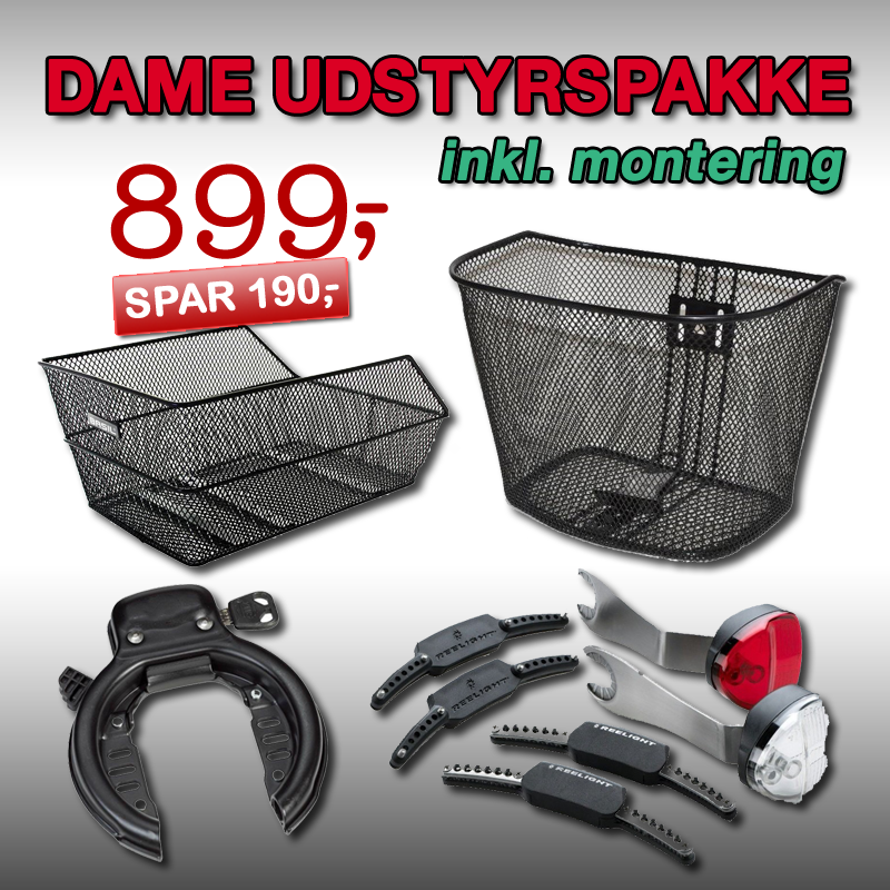 Diverse Dame Udstyrspakke 4 Inkl. Montering! Tilbehør > Udstyrspakker