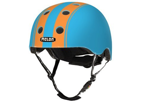 Melon Helmets Melon "Stripe Tease Collection" Double Orange / Blue Black Friday