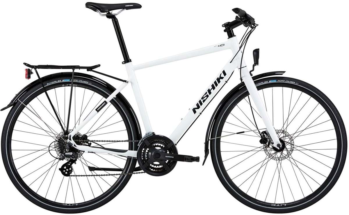 Nishiki Nishiki City 401 24G Herre Skivebremse 2019 - Hvid B2
