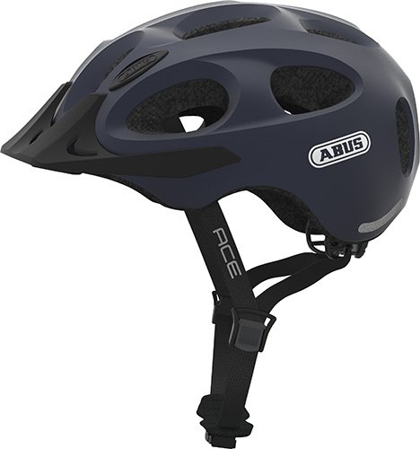 Abus Youn-I Ace Hjelm M. Led Lys - Metallic Blue