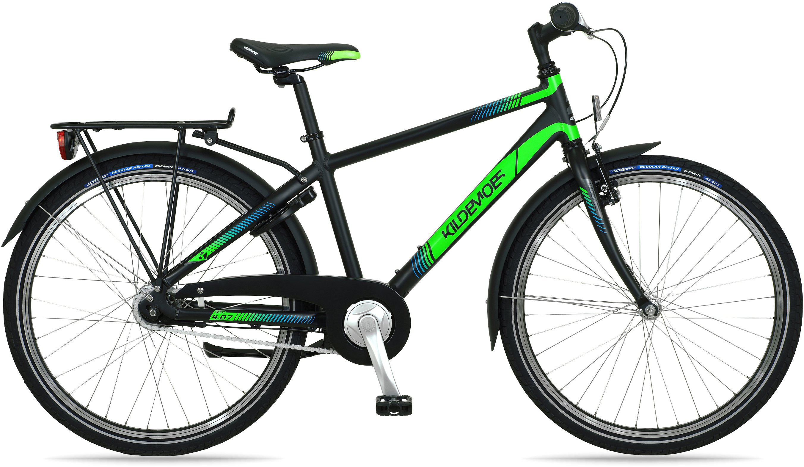 Kildemoes Bikerz 7G Dreng 24" 2020 - Sort/Grøn Cykler > Børnecykler
