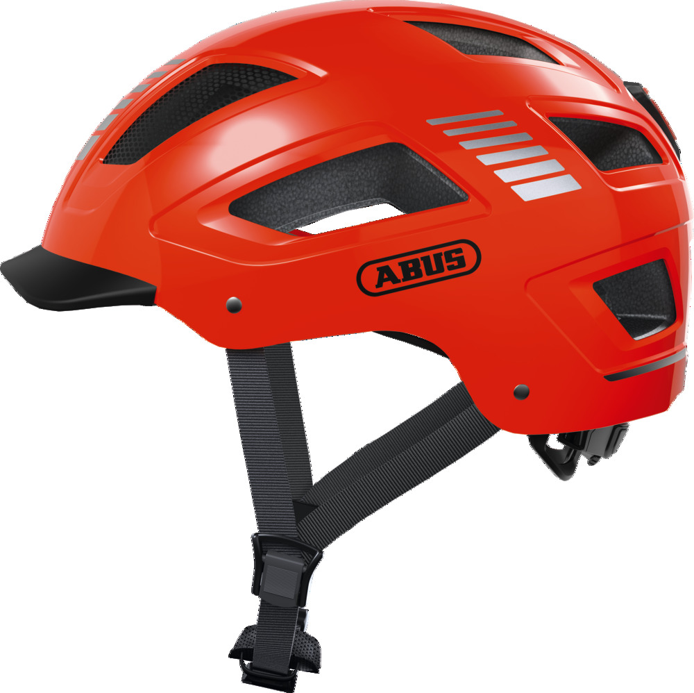 Abus Abus Hyban 2.0 Signal M. Led - Rød Beklædning > Cykelhjelme