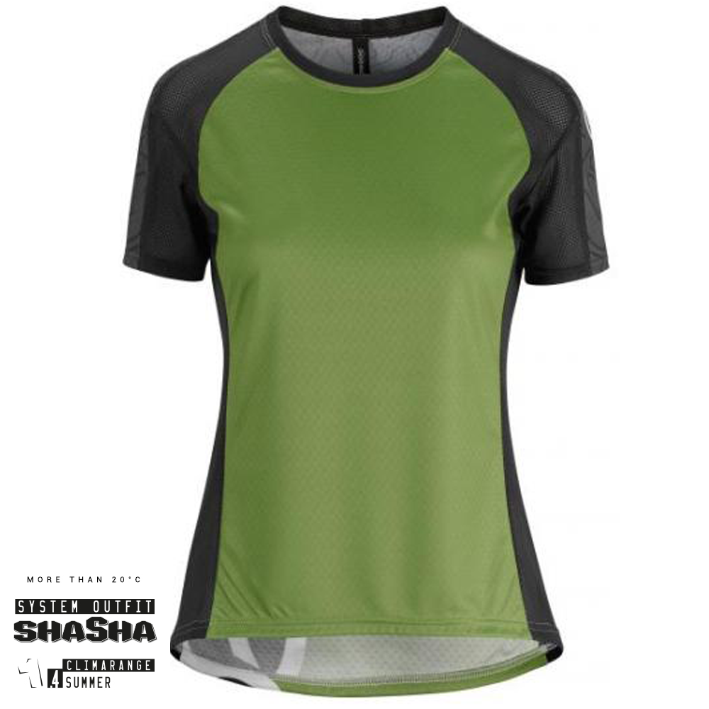 Assos Trail Women Ss Jersey, Grøn Beklædning > Cykeltøj Til Kvinder