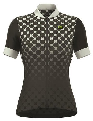 Alé Jersey Solid Bolas Dame, Sort/Hvid Beklædning > Cykeltrøjer > Cykeltrøjer Dame