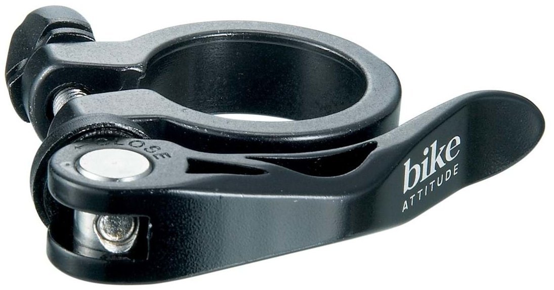 Bike Attitude Klampe Med Quick Release 34.9 Sort T/Sadelpind Reservedele > Sadel Klamper