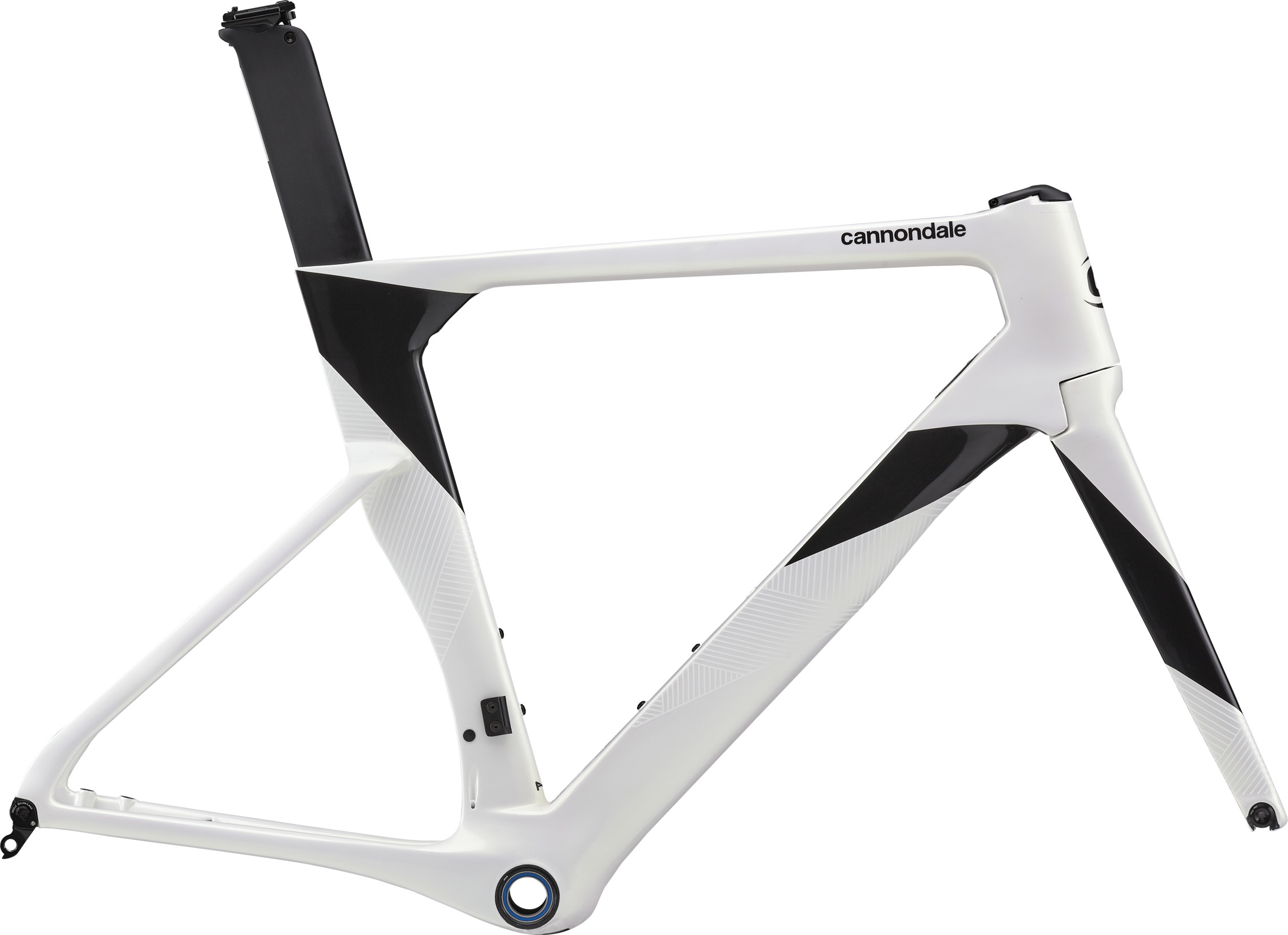 Cannondale Systemsix Himod Disc Rammesæt 2021 - Sort/Hvid Cykler > Racercykler