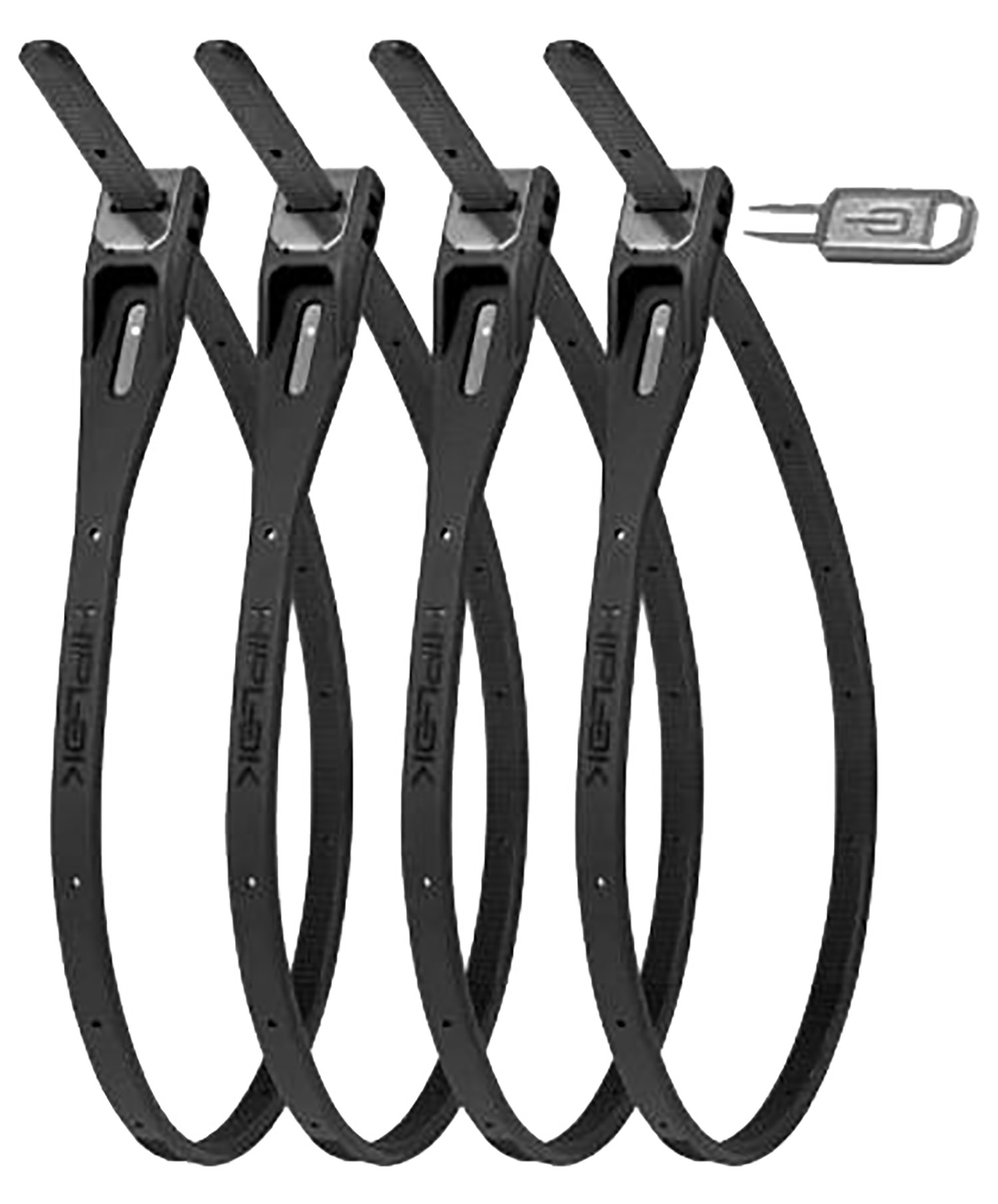 Hiplok Z Lok, 4 Pack Cable Lock - Sort Tilbehør > Cykellås
