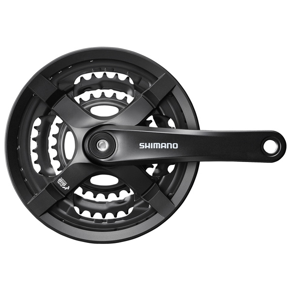 Shimano Kranksæt 6/7/8 Speed - Sort - Fc-Ty501 48/38/28T Reservedele > Kranksæt