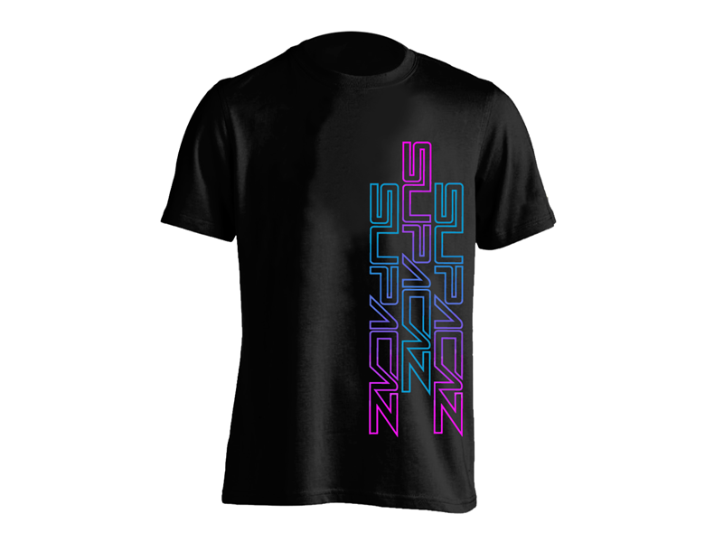 Supacaz Supacaz Str8 Up T-Shirt - Neon Pink & Neon Blå Black Friday