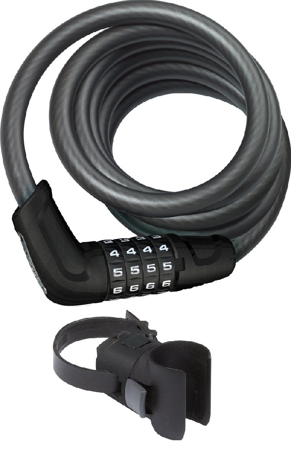 Abus Abus Spirallås Spirallås 6512 Tresor Combo M/Holder Tilbehør > Cykellås