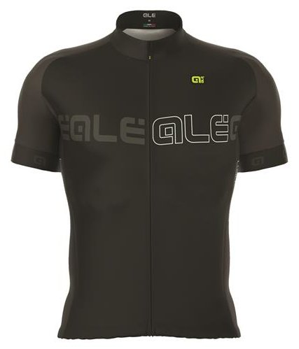 Alé Kortærmet Jersey Solid Block Herre, Sort Beklædning > Cykeltøj Til Herre