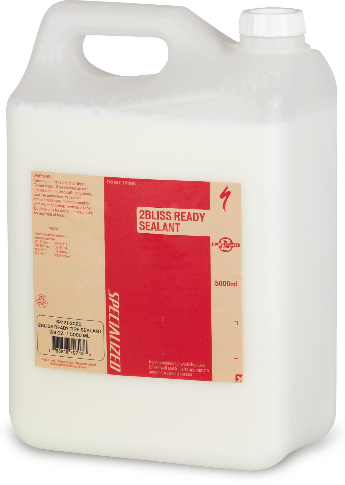 Specialized 2Bliss Ready Tire Sealant / Tubeless Væske - 5000 Ml - 169 Oz Each Reservedele > Tubeless